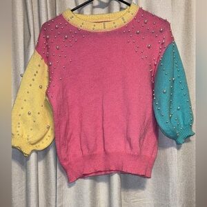 BiBi Vibrant Pink Knit Top